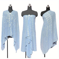 Gorgeous Tinfoil Gold Shawl Multifunctional Scarf