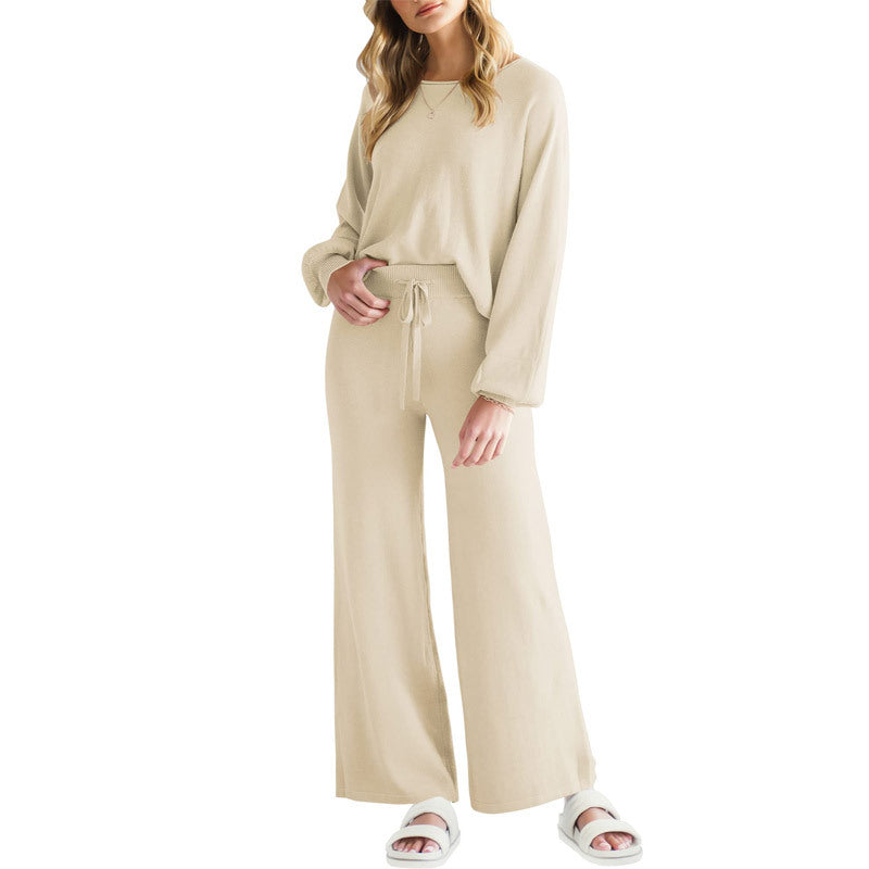 Casual Slimming Long-sleeved Trousers Thin Two-piece Suit