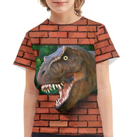Summer Dinosaur Full Print Boy's T-shirt