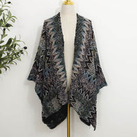 Bohemian Pocket Knit Shawl Outer Match
