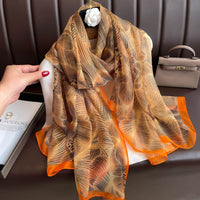Thin Yourou Yarn Begonia Scarf Shawl