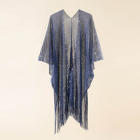 Nail Pearl Beach Shawl Cardigan Mid-length