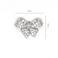 Bow Zircon Nail Ornament Zircon