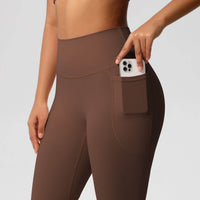 Solid Color Double-sided Brushed Tight Breathable Yoga Pants