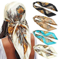 Square Printing Real Silk Scarf