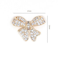 Bow Zircon Nail Ornament Zircon