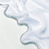 Light Diamond Chiffon Solid Color Women's Toe-covered Scarf
