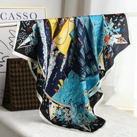 Intellectual Elegant Light Luxury Gift Silk Small Square Towel Silk Scarf