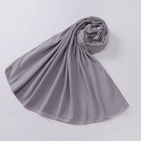 Bright Diamond Long-edged Malaysian Scarf Chiffon Scarf