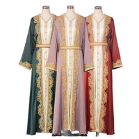 Muslim Women's Wear Beaded Two-piece Set Dress