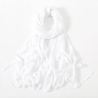 Solid Color Malay Indonesian Rayon Scarf Wide Brim Thin Modal Breathable