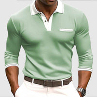 Men's Long Sleeve Button Sweatshirt
