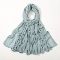 Solid Color Malay Indonesian Rayon Scarf Wide Brim Thin Modal Breathable