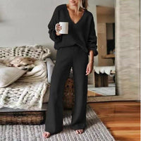 Warm Leisure Pullover Long Sleeve Two-piece Set