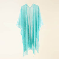 Nail Pearl Beach Shawl Cardigan Mid-length