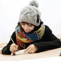Women's Cashmere-like Plaid Scarf Fashionable Warm