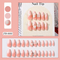 Ice Crystal Multilayer Bow Nail Tip 3 Dstereo Nail Sticker