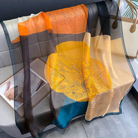 Thin Yourou Yarn Begonia Scarf Shawl