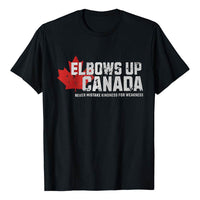Elbowa Up Canada Printed Loose Short Sleeve Sports Breathable