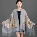 Scarf Shawl Cashmere Warm Cheongsam Outerwear