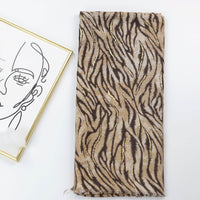 Bronzing Zebra Pattern Satin Printed Sunscreen Warm Shawl