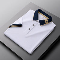 Men's Breathable Summer Lapel Short-sleeved T-shirt