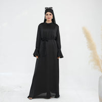 European And American Dubai Elegant Satin Dress