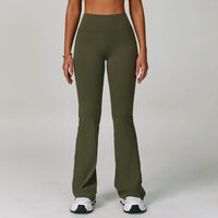 Sports High Waist Hip Lift Wide Leg Outerwear Bell-bottom Pants
