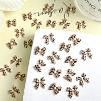 Maillard Leopard Bow Nail Accessories