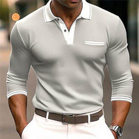 Men's Long Sleeve Button Sweatshirt