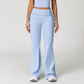 Fold High Waist Flared Pants Nude Feel Wide Leg Slimming Trousers Women