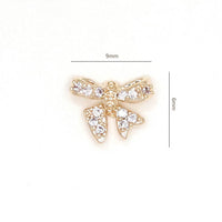 Bow Zircon Nail Ornament Zircon