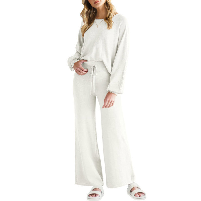 Casual Slimming Long-sleeved Trousers Thin Two-piece Suit