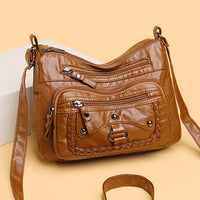 Multi-pocket Soft Leather High-grade Shoulder Bag