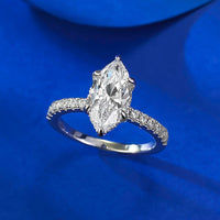 S925 Silver Crown Goddess Horse Eye Ring Simple