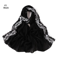 Fashion Solid Color Chiffon Women's Scarf