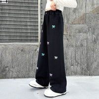 Western Style Wide-leg Pants Children's Autumn Straight Jeans