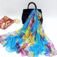 Polyester Women's Summer Silk Scarf Oversized Sunscreen Lightweight Beach Towel