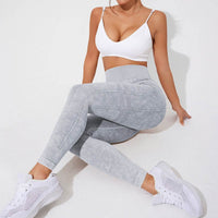 Seamless Yoga High Waist Belly Contracting Sports Tights