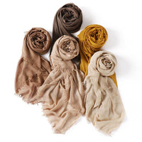 Women's Fashionable Thin Modal Monochrome Rayon Breathable Shawl Scarf