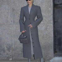 Long Button Coat Jacket European And American Double-breasted Winter Premium Coat