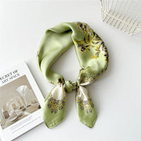 70 Small Square Towel Silk Scarf Women's Spring And Autumn Versatile Small Scarf Professional Scarf Fashion Decorative Scarf Hair Band Tied-up Hair Hair Tie