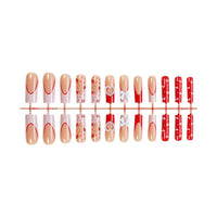 Valentine's Day Super Long Water Pipe Wear Handmade Nail Stickers
