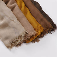 Women's Fashionable Thin Modal Monochrome Rayon Breathable Shawl Scarf