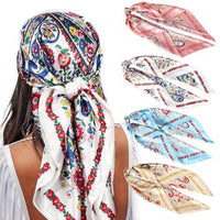 Square Printing Real Silk Scarf
