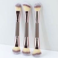 3 PCs Double-ended Makeup Brush Suit Soft Foundation Shading Brush Beauty Tools