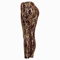 Women's Tight Elastic Bronzing Yoga Pants