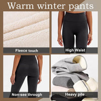 Autumn And Winter Fleece-lined Outer Wear High Waist Warm Pants For Women