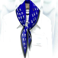 Diamond Neckerchief Crepe De Chine Scarf