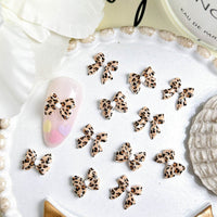 Maillard Leopard Bow Nail Accessories